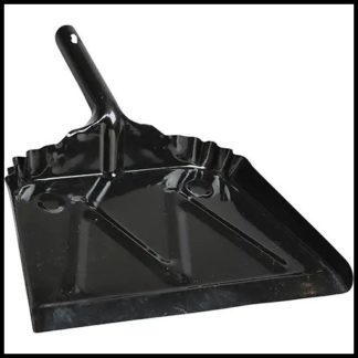 M2 12" Metal Dustpan, Black DP-H715