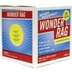 Trimaco Wonder Rag Microfiber Wipers, White 16" X 16" 25 Pack 83625