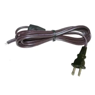 Atron 6' Lamp Cord with Switch, Brown LA841