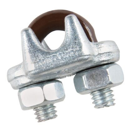 Ben-Mor 5/8" Galvanized Wire Rope Clip, Brown Pin WRCDF-BP-058