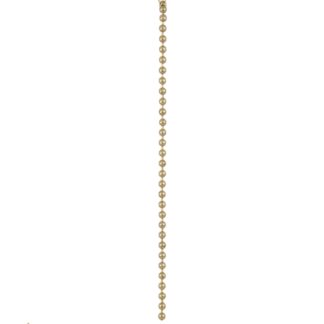 #6 1/8" Beaded Chain, Brass Plated, Per Foot BCB6