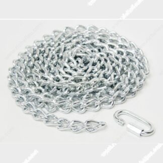 #7 Twist Link Machine Chain, Nickel, Per Foot R505