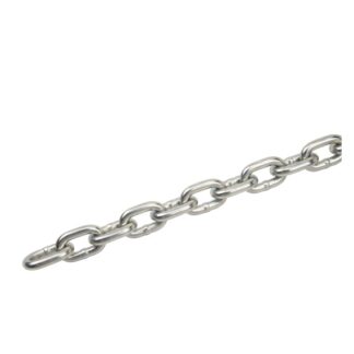 #6 Twist Link Machine Chain, Nickel, Per Foot R510