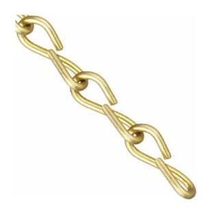 #16 Single Jack Chain, Brass Plated, Per Foot R576