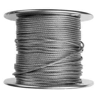 1/16" 7X7 Stainless Steel Aircraft Cable, Per Foot R7X7SS-01
