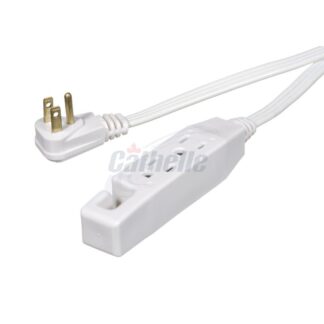 Cathelle 2M Indoor Extension Cord, White 4086