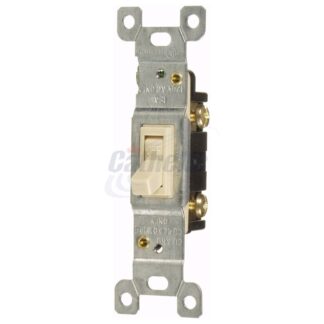 Cathelle Single Pole Toggle Switch, Ivory, 4301X