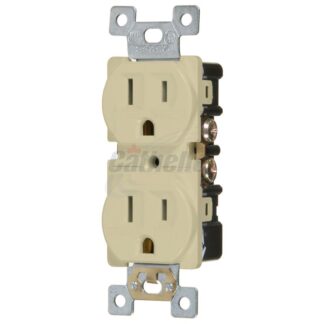 Cathelle Tamper-Resistant Duplex Outlet, Ivory, 10 Pack 5601C