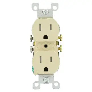 Cathelle Duplex Outlet, Ivory, 10 Box 5630XC