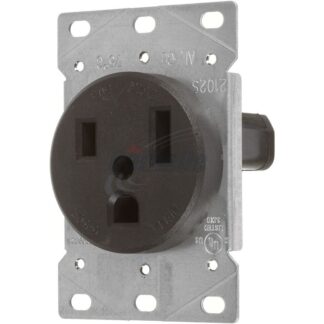 Cathelle 50 Amp/250V Flush Receptacle, Brown 5656