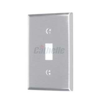 Cathelle 1-Gang Switch Wall Plate, Stainless Steel 7071