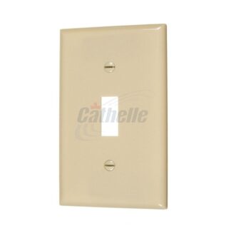 Cathelle Single Toggle Switch Plate, Ivory, 25 Pack 7801X/45310