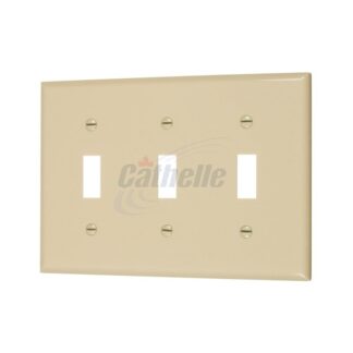 3-Switch Plate, Ivory 1141-V 7803X