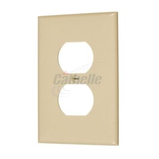 Cathelle Midi Duplex Wall Plate, Ivory 7808