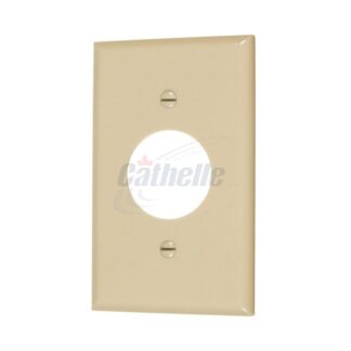 Cathelle Single Receptacle Plate, Ivory 1131V