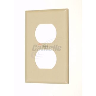 Cathelle Duplex Outlet Plate, Ivory 7811X