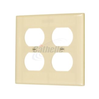 Cathelle Double Switch Plate, Ivory 7812X