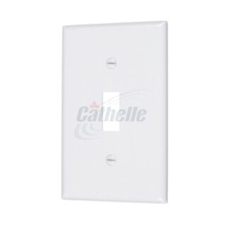 Cathelle Single Switch Plate, White 7901