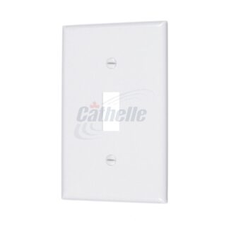 Cathelle Single Switch Wall Plate, 10 Box, White 7901C