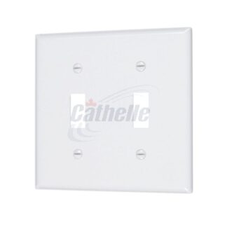 Cathelle 2-Toggle Switch Plate, White 7902