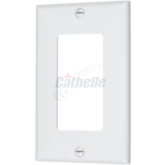 Cathelle Single Decora Plate, White 7922