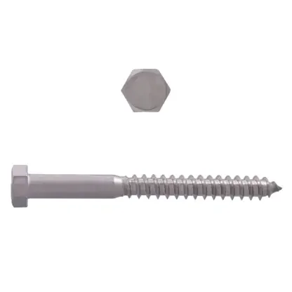 3/8" X 4" Lag Bolt, Stainless Steel 27AL3/8X4