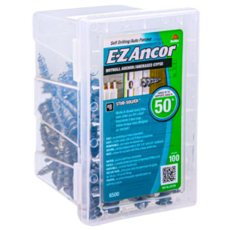 E-Z Ancor® Stud Solver #8 Self-Drilling Zinc Drywall Anchor, Medium Duty - 100 Box 6400
