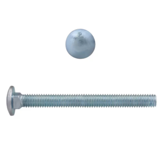 3/8" X 4" UNC Plated Carriage Bolt, 100 Box 001744