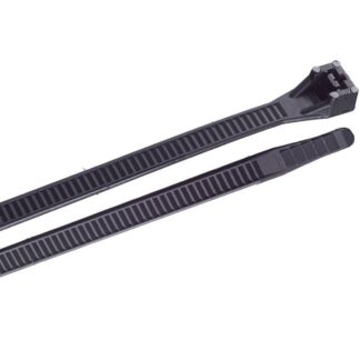 Gardner-Bender Heavy Duty 5/16" X 18" Nylon Cable Ties, 175 lbs, Black, 10 Pack 45-518UVBN