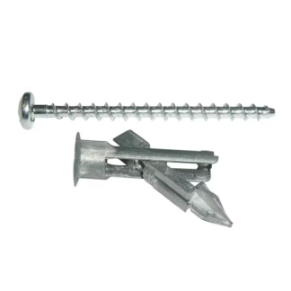 Hillman Zip-Toggle Heavy Duty Self-Drilling Anchor with Screws, 2 Pieces 376030