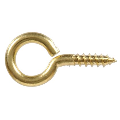 Hillman #10 Screw Eye, Solid Brass 4 Pack 851844