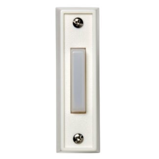 Honeywell Illuminated Wired Surface Mount Push White Doorbell RPW111A1002/A