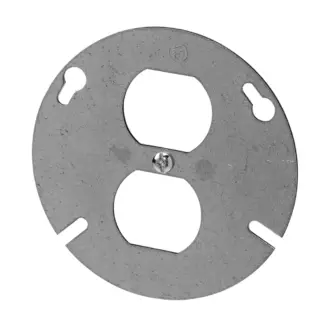 4" Duplex Round Receptacle Cover 54C65