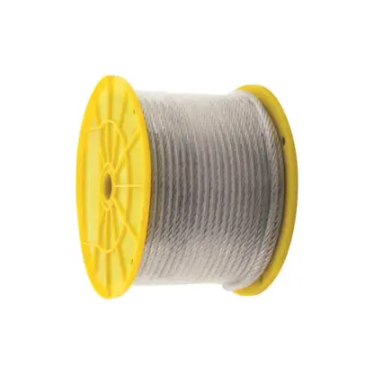 3/16" X 250' 7X19 Galvanized Aircraft Cable, Reel 504742