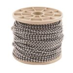 #10 3/16" X 196' Beaded Chain, Nickel Plated 529652