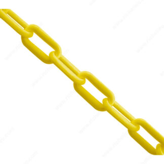 KingChain #8 2" X 65' Plastic Chain, Yellow, Reel 544462