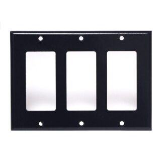 3-Decora Switch Plate, Black 80411BK 7940