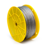 1/4" X 250' 7X19 Galvanized Aircraft Cable, Reel 504902