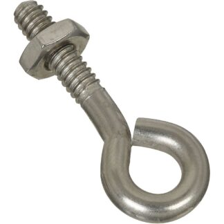 National Hardware 3/16" X 1-1/2" Eye Bolt with Nut, Stainless Steel 221-556