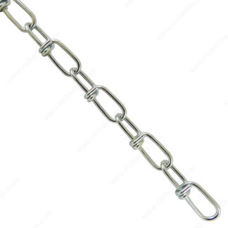 #1 Double Loop Tenso Coil Chain, Zinc, Per Foot 39545XBK