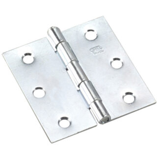 Onward 2-1/2" Square Corner Full Mortise Butt Hinge, Zinc, Each 826XBC