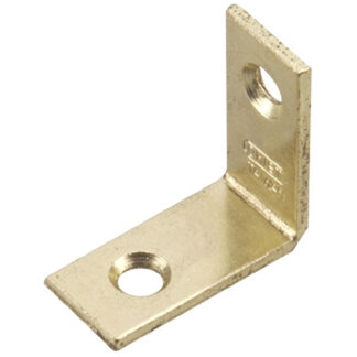 Onward 1" X 1/2" Corner Brace, Brass, 4 Pack 97B10R