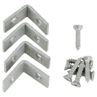 Onward 3/4" X 1/2" Corner Brace, Galvanized, 4 Pack 97GA07R