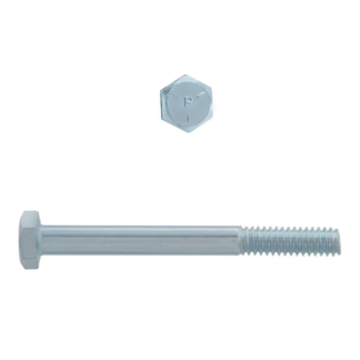 Paulin 1/4" X 2-1/2" Hex Bolt, UNC GR5 Plated, 100 Box 075-318