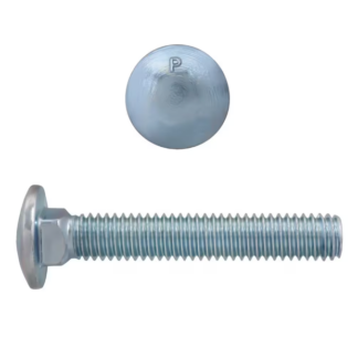 Paulin 5/16" X 2" UNC Plated Carriage Bolt, 100 Box 129-451