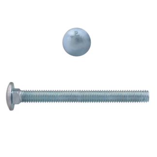 Paulin 3/8" X 4" UNC Plated Carriage Bolt, 100 Box 129-504