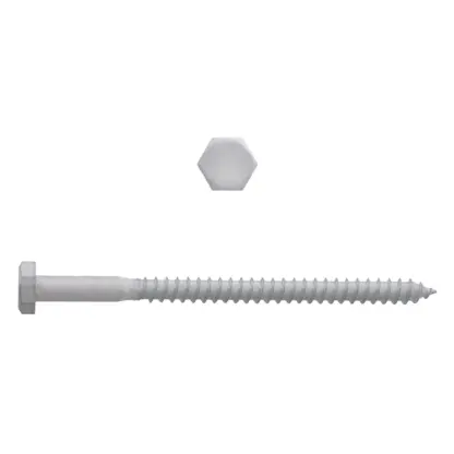 Paulin 1/4" X 4" Galvanized Lag Bolt, 100 Box 854-324