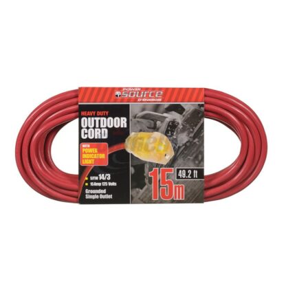 PowerZone 14/3 15M 1-Outlet Extension Cord 4449