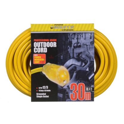 PowerSource 12/3 30M 1-Outlet Heavy Duty Extension Cord 4467