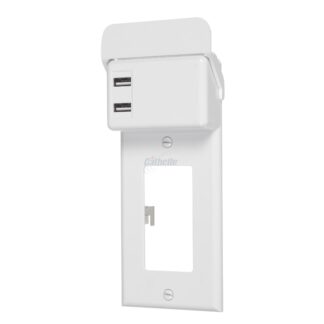 Powersource Wall Plate with USB Charger, White 5310